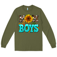 Army Green mom of boys Long Sleeve Tee - AdoDesignShop