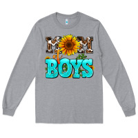 Heather Grey mom of boys Long Sleeve Tee - AdoDesignShop