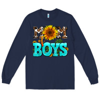 Navy mom of boys Long Sleeve Tee - AdoDesignShop
