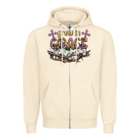 Sandshell grow in grace Zipper Hoodie - NancyCooperArtShop