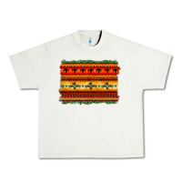 Pistachio bullskull thunderbird aztec pattern warm colors Urban Heavy Tee - BarkalooDesign