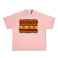 Salmon bullskull thunderbird aztec pattern warm colors Urban Heavy Tee - BarkalooDesign
