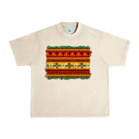 Sandshell bullskull thunderbird aztec pattern warm colors Urban Heavy Tee - BarkalooDesign
