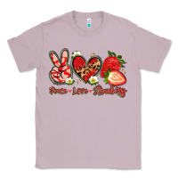 Lilac peace love strawberry Classic Tee - Artiststas