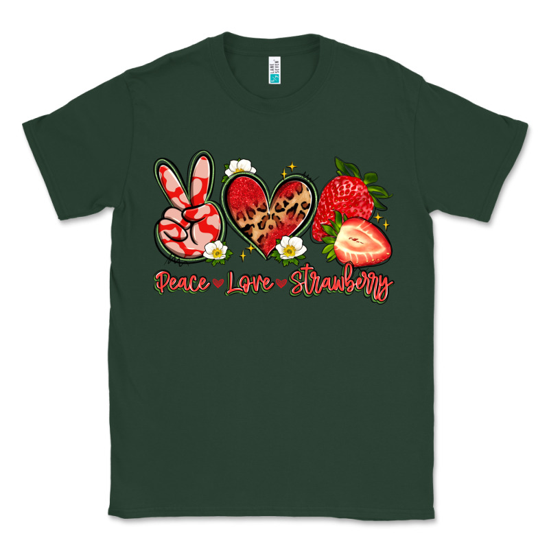 Peace Love Strawberry Classic Tee by Artiststas | Teevron