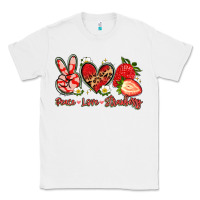 White peace love strawberry Classic Tee - Artiststas