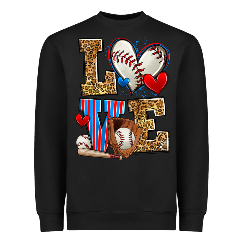 Love Baseball Heavyweight Sweatshirt by Zillion Design Studio | Teevron