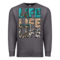 Charcoal Heather wife life wife mom life best Premium Sweatshirt - NancyCooperArtShop