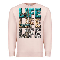 Pale Pink wife life wife mom life best Premium Sweatshirt - NancyCooperArtShop