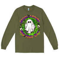 Army Green spook aound and find out Long Sleeve Tee - Artiststas