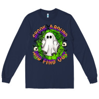 Navy spook aound and find out Long Sleeve Tee - Artiststas