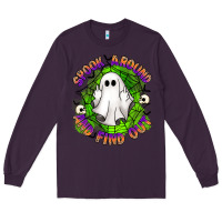 Plum spook aound and find out Long Sleeve Tee - Artiststas