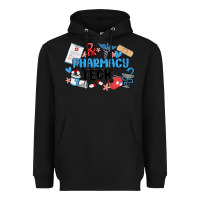Black pharmacy tech Heavyweight Hoodie - MaliasSmallBusiness