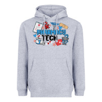 Heather Grey pharmacy tech Heavyweight Hoodie - MaliasSmallBusiness
