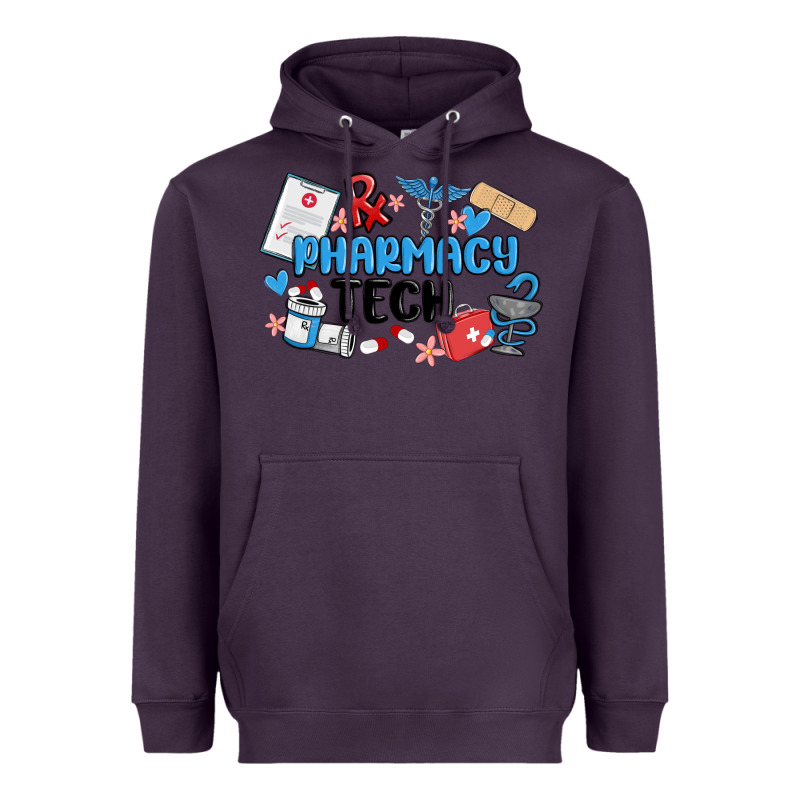 Pharmacy Tech Heavyweight Hoodie by MaliasSmallBusiness | Teevron
