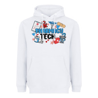 White pharmacy tech Heavyweight Hoodie - MaliasSmallBusiness