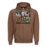 Chestnut ocd obsessive cow disorder Zipper Hoodie - Jasminsmagicworld