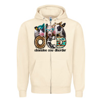 Sandshell ocd obsessive cow disorder Zipper Hoodie - Jasminsmagicworld