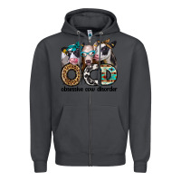 Smoke ocd obsessive cow disorder Zipper Hoodie - Jasminsmagicworld