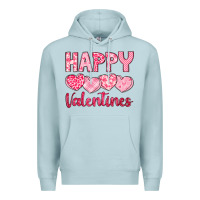 Blue Mist happy valentines Premium Hoodie - LillyAllenDesigns