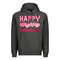 Charcoal Heather happy valentines Premium Hoodie - LillyAllenDesigns