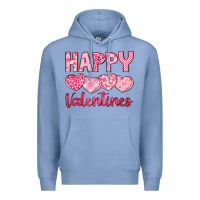 Colony Blue happy valentines Premium Hoodie - LillyAllenDesigns