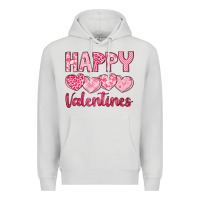 Dove Grey happy valentines Premium Hoodie - LillyAllenDesigns