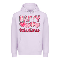 Lilac happy valentines Premium Hoodie - LillyAllenDesigns
