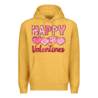 Mustard happy valentines Premium Hoodie - LillyAllenDesigns