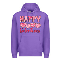 Purple happy valentines Premium Hoodie - LillyAllenDesigns