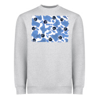 Heather Grey distressed blueberry milkshake cowhide Heavyweight Sweatshirt - RanaPortraitStore