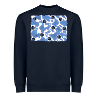 Navy distressed blueberry milkshake cowhide Heavyweight Sweatshirt - RanaPortraitStore