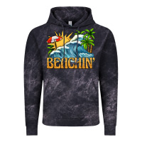 Cloud Black beachin Vintage Hoodie - texasbilliewilder