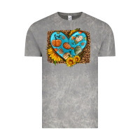 Cloud Rock fall pattern heart with leopard background Vintage Tee - HRA Design Shop