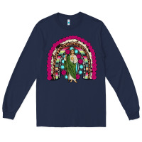 Navy san judas rainbow Long Sleeve Tee - JahusDesignShop