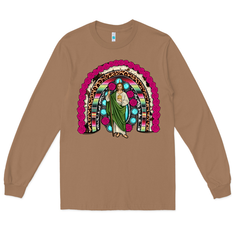 San Judas Rainbow Long Sleeve Tee by JahusDesignShop | Teevron