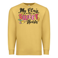 Antique Gold my class is full of sweethearts Premium Sweatshirt - MaliasSmallBusiness