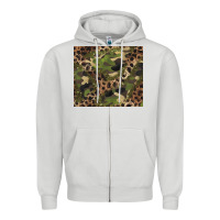 Dove Grey camouflage  leopard Zipper Hoodie - BarkalooDesign