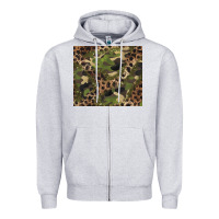 Heather Grey camouflage  leopard Zipper Hoodie - BarkalooDesign
