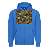 True Royal camouflage  leopard Zipper Hoodie - BarkalooDesign