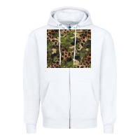 White camouflage  leopard Zipper Hoodie - BarkalooDesign