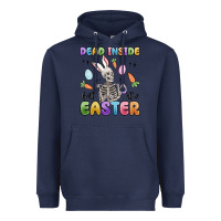Navy dead inside but it's easter Heavyweight Hoodie - MaliasSmallBusiness