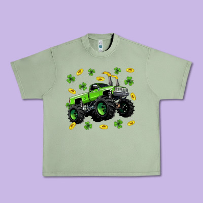 Monster Truck St Patricks Day Urban Heavy Tee Designed By Neo Western