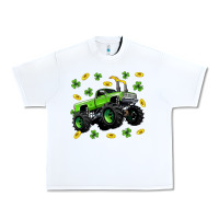 White Monster truck st patricks day Urban Heavy Tee - Neo Western