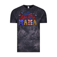 Cloud Black American mama Vintage Tee - Neo Western