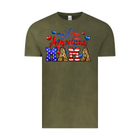 Vintage Olive American mama Vintage Tee - Neo Western