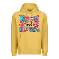 Antique Gold hugs and kisses Premium Hoodie - LillyAllenDesigns