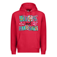 Cardinal hugs and kisses Premium Hoodie - LillyAllenDesigns