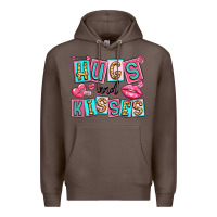 Coffee hugs and kisses Premium Hoodie - LillyAllenDesigns