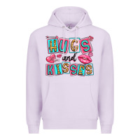 Lilac hugs and kisses Premium Hoodie - LillyAllenDesigns